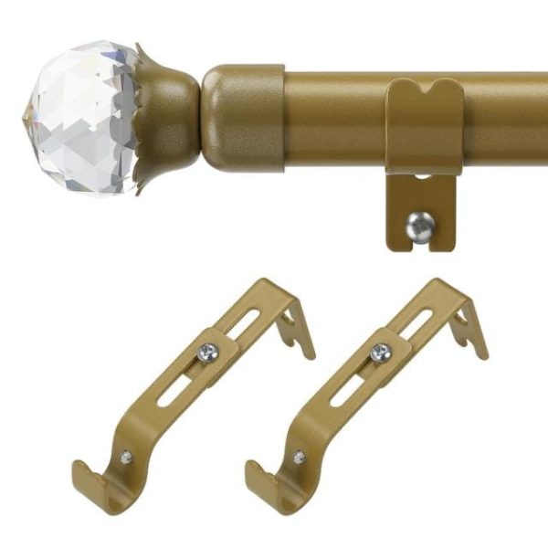 Brand New Curtain Poles, 1.6 cm Single Curtain Rods 76-157 cm