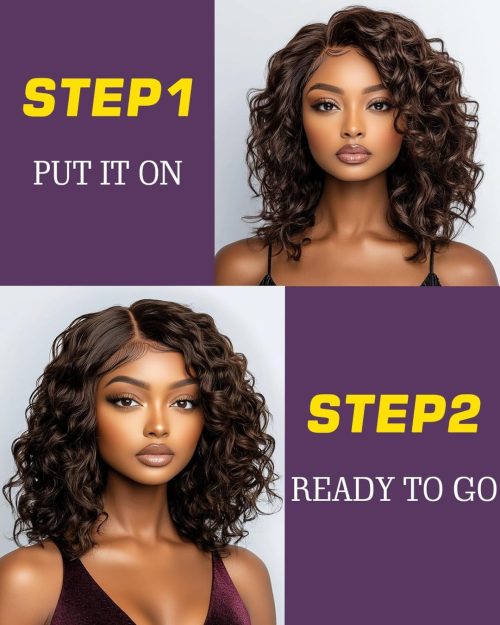 Brand New FASHION IDOL Short Curly Human Hair for Women - Image 2