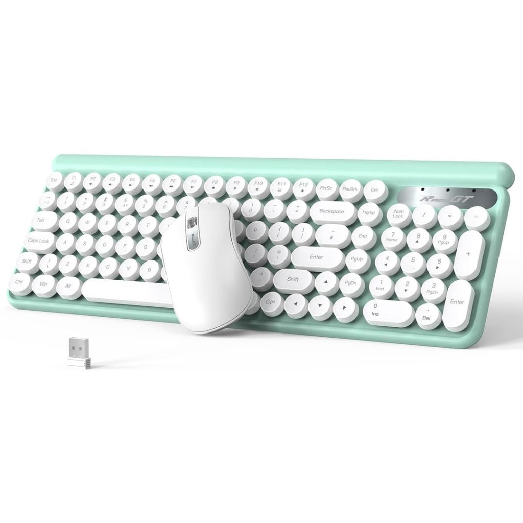 RaceGT Typewriter Style Wireless Keyboard and Mouse