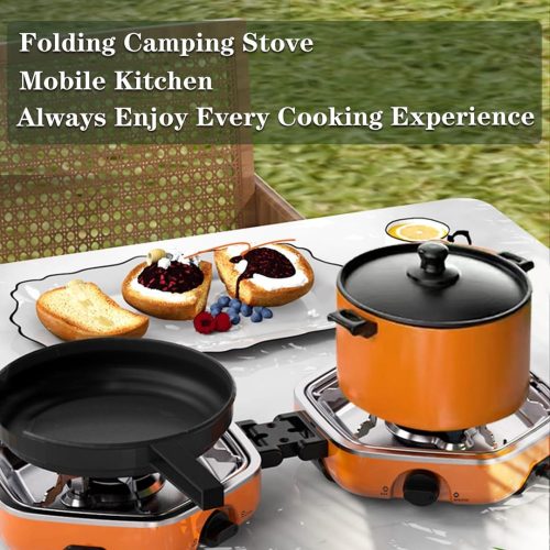 QSMYUYE 2 Burner Camping Stove Gas Portable - Image 2