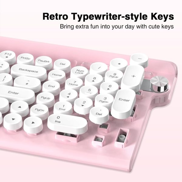 RaceGT Typewriter Style Wireless Keyboard and Mouse - Image 3