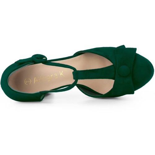 Brand New Allegra K Women's Round Toe Block Heel Shoe - Image 5