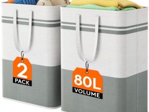 Brand New Lifewit 2 Pack 60L Laundry Basket with Lid