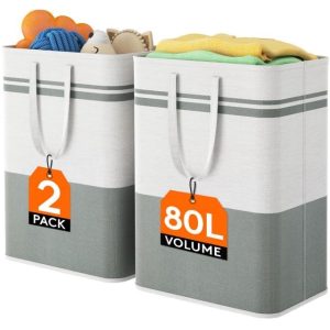 Brand New Lifewit 2 Pack 60L Laundry Basket with Lid