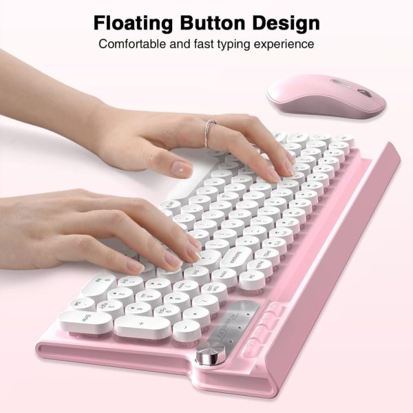 RaceGT Typewriter Style Wireless Keyboard and Mouse - Image 4