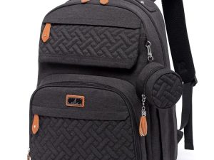 BabbleRoo Diaper Bag Backpack - Baby Essentials Travel Tote - Multi Function Waterproof Diaper Bag