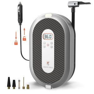Giraffe Tools Retractable Car Tyre Inflator 12V DC with Cable