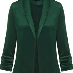 MINTLIMIT Womens 3/4 Sleeve Velvet Blazers - Image 6