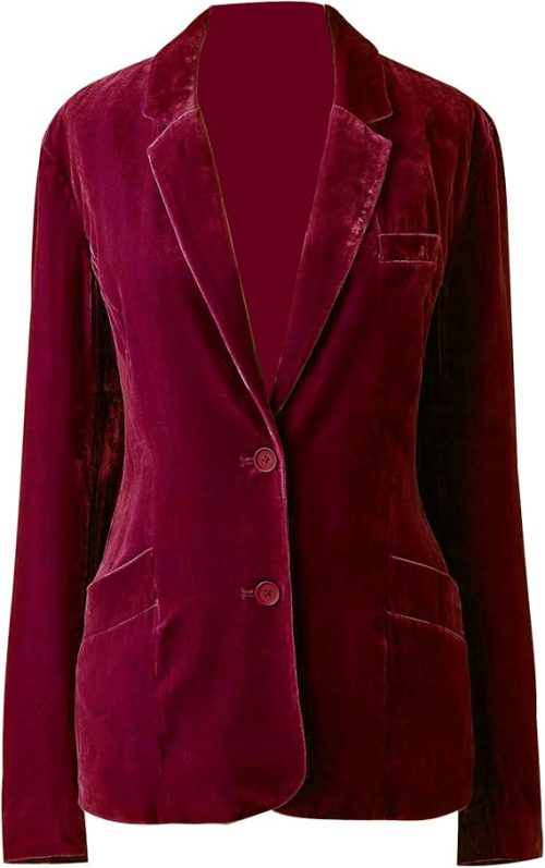 MINTLIMIT Women's Casual Velvet Blazer - Image 3