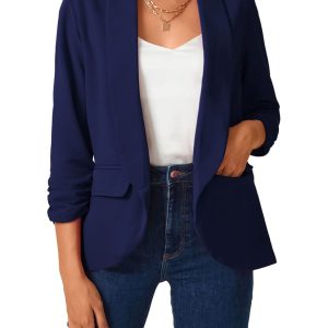 MINTLIMIT Womens Long Sleeve Blazer Open Front Jacket Suit