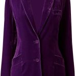 MINTLIMIT Women's Velvet Jacket Suit Vintage Long Sleeve - Image 2