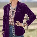MINTLIMIT Women's Velvet Jacket Suit Vintage Long Sleeve - Image 5