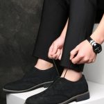 Mens Suede Brogues Formal Shoes Elegant Wedding Shoe Leather Lace-ups - Image 4