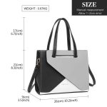 Miss Lulu Handbags for Women Tri Colour with Long Purse - Image 3