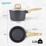 GiPP Nonstick Sauce Pan with Lid - 3.6L Small Sauce Pot - Image 3