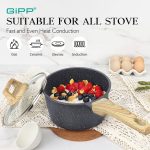 GiPP Nonstick Sauce Pan with Lid - 3.6L Small Sauce Pot - Image 5