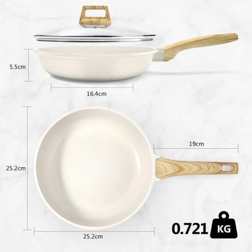 GiPP Nonstick Frying Pan Skillet with Lid - Image 2
