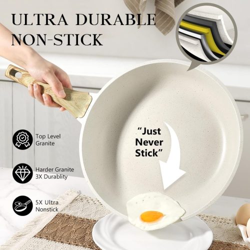 GiPP Nonstick Frying Pan Skillet with Lid - Image 4