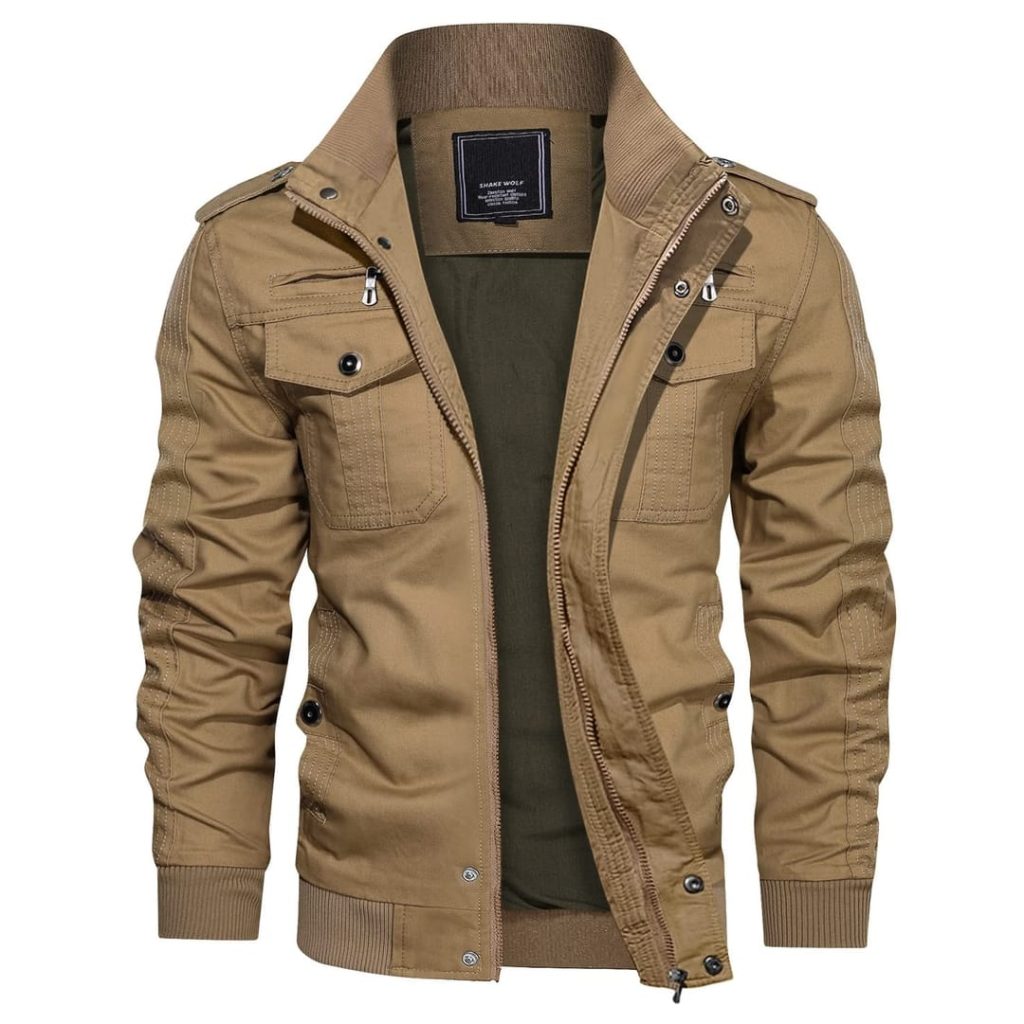 KEFITEVD Mens Army Jackets