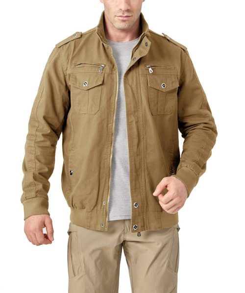 KEFITEVD Mens Army Jackets - Image 6