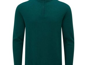 Charles Wilson Men's Essential Cotton Zip Neck Jumper