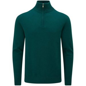 Charles Wilson Men's Essential Cotton Zip Neck Jumper