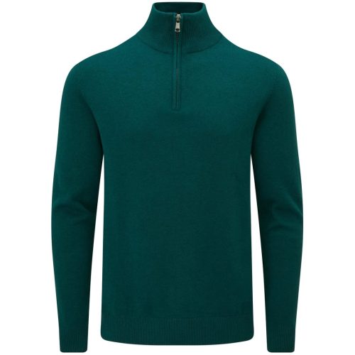 Charles Wilson Men's Essential Cotton Zip Neck Jumper