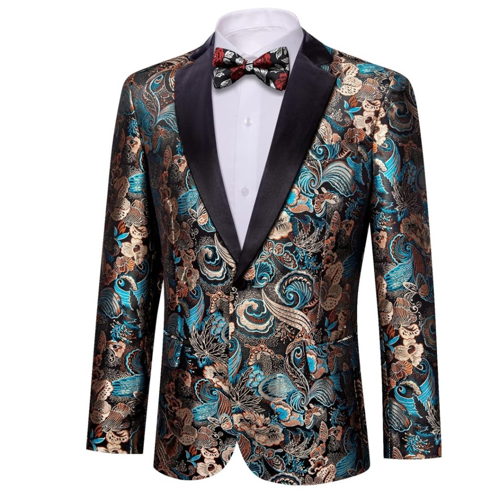 Barry.Wang Men's Tuxedo Blazer