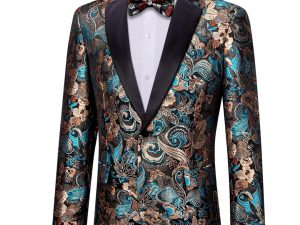 Barry.Wang Men's Tuxedo Blazer