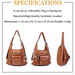 T-Kims Women Handbag Hobo Bag Tote Bags Shoulder Bag - Image 5