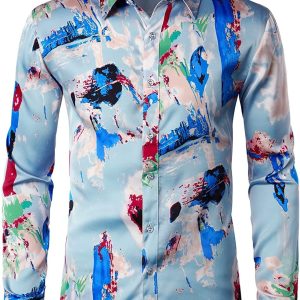 PARKLEES Men's Hipster Silk Printed Slim Fit