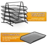Marbrasse Desk Letter Tray Organizer Paper Tray Stackable - Image 6