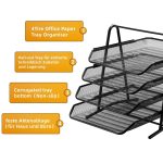 Marbrasse Desk Letter Tray Organizer Paper Tray Stackable - Image 5