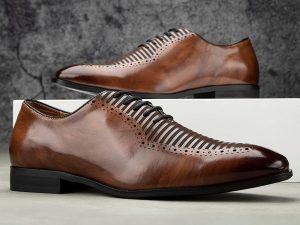 MEIJIANA Men Oxford Business Leather Shoes