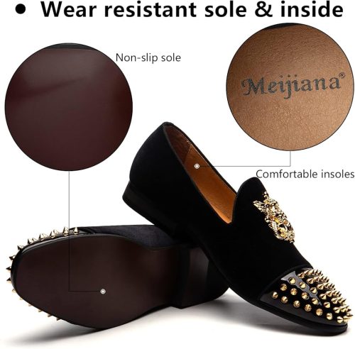 MEIJIANA Men's Fashion Loafers Faux Leather Loafers for Men - Image 5