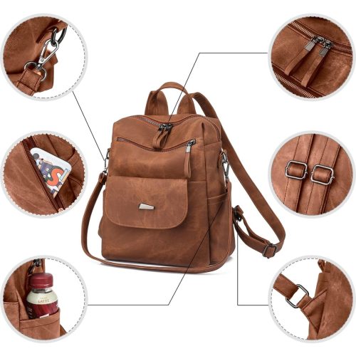 Puwuzixi Women Backpack Waterproof Anti-Theft Lightweight - Image 6