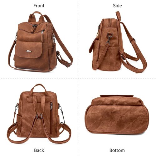 Puwuzixi Women Backpack Waterproof Anti-Theft Lightweight - Image 4
