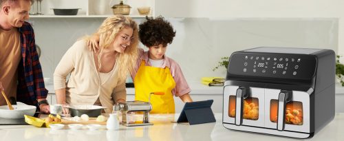 Hawthyhome Dual Air Fryer 8L Large for Family - Image 5