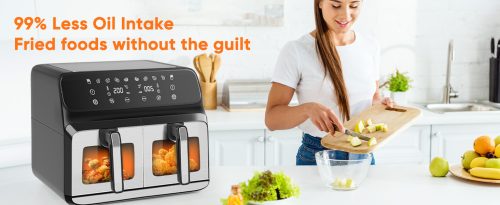 Hawthyhome Dual Air Fryer 8L Large for Family - Image 6