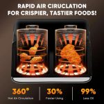 Hawthyhome Dual Air Fryer 8L Large for Family - Image 4