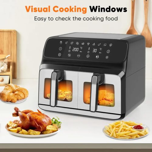 Hawthyhome Dual Air Fryer 8L Large for Family - Image 2