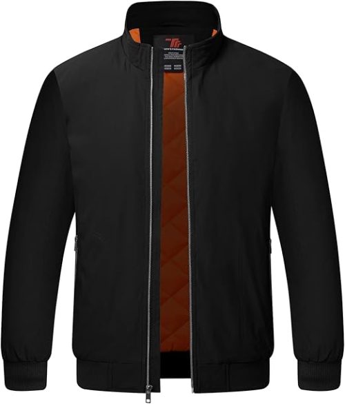 YSENTO Mens Bomber Jackets Winter Casual Windbreakers Jacket
