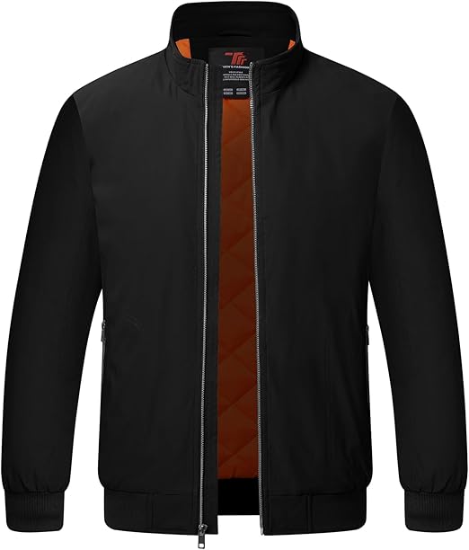 YSENTO Mens Bomber Jackets Winter Casual Windbreakers Jacket