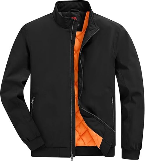 YSENTO Mens Bomber Jackets Winter Casual Windbreakers Jacket - Image 2