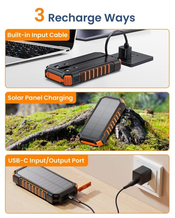 Hiluckey Power Bank Solar Charger 27000mAh - Image 4