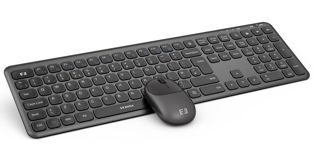 Seenda 2.4G Ultra Thin Wireless Keyboard and Mouse Combo