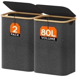 Brand New Lifewit 2 Pack 80L Laundry Basket with Lid