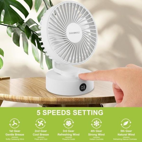 Brand New EASEBREEZ Desk Fan - Image 3
