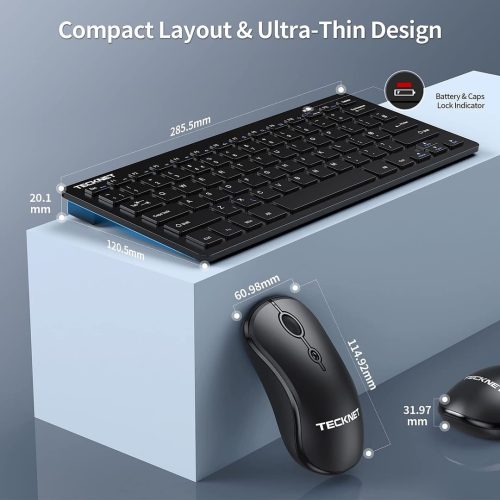 TECKNET Mini Wireless Keyboard and Mouse Set - Image 4