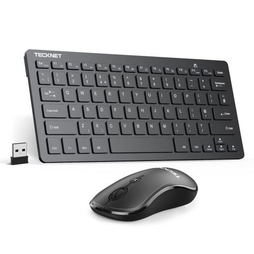 TECKNET Mini Wireless Keyboard and Mouse Set